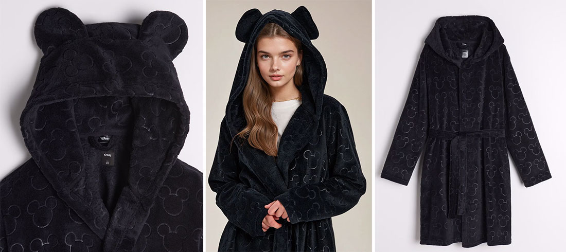 Mickey kućni ogrtač spaja toplinu, eleganciju i idealnu dozu Disney čarolije!