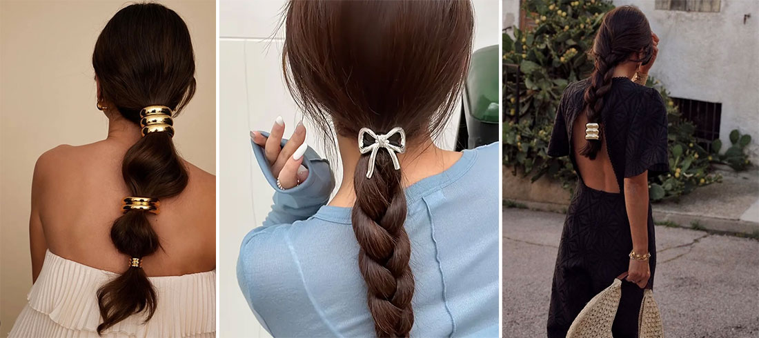 Trend ukrašavanja kose za 2025. – Metalne gumice, špangice i ukrasi preuzimaju glavnu ulogu!