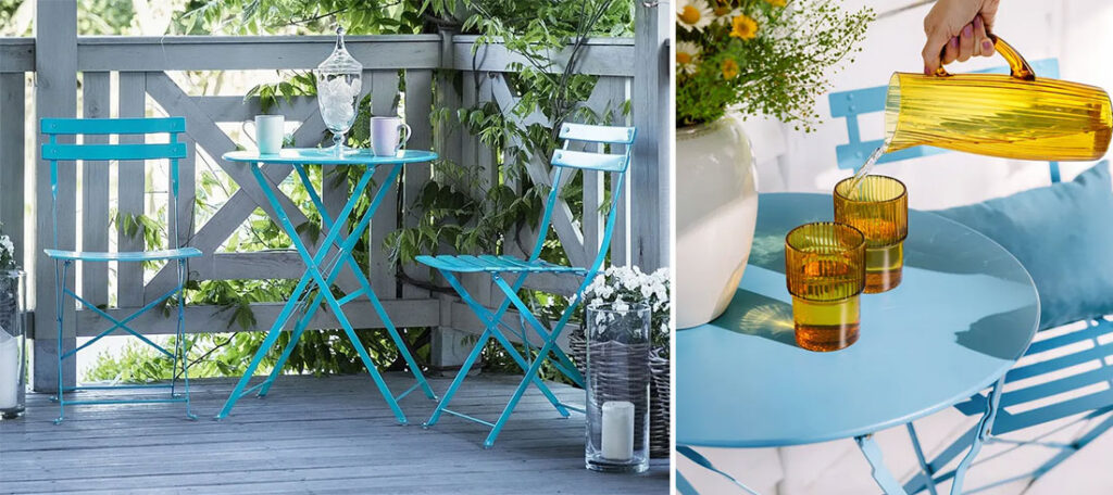 Vintage vrtni namještaj dolazi u baby blue tonu!