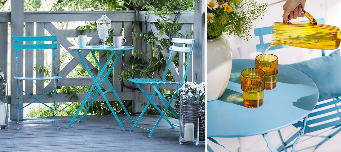 Vintage vrtni namještaj dolazi u baby blue tonu!