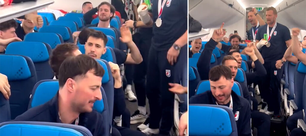 VIDEO: Rukometaši dolaze! Pogledajte atmosferu u avionu