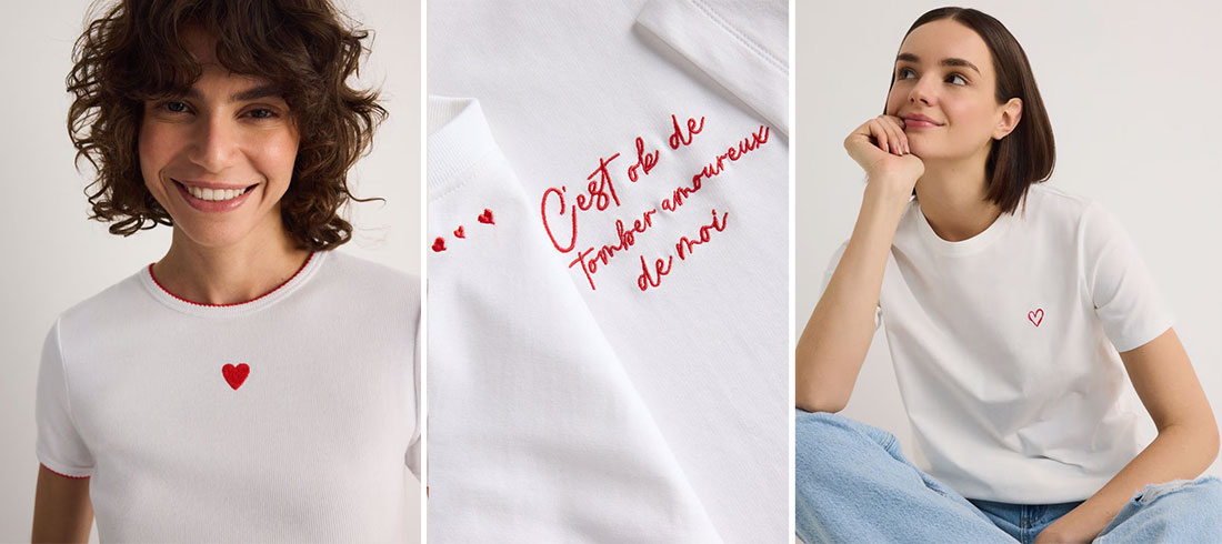 Bijela majica – proljetni klasik u valentinovskom štihu!