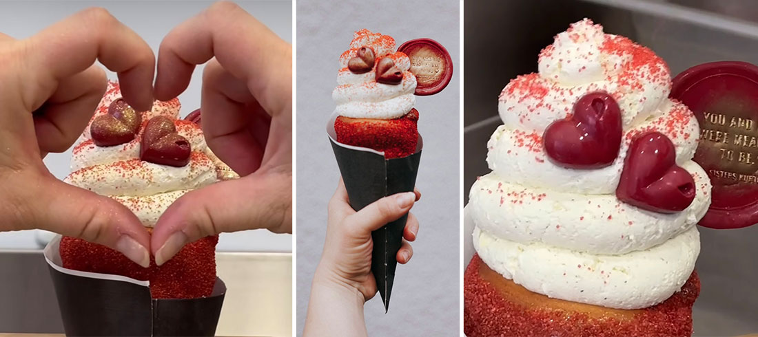 Koga vodiš na Valentinček s brownijem od čokolade, jagodama i vanilijom?